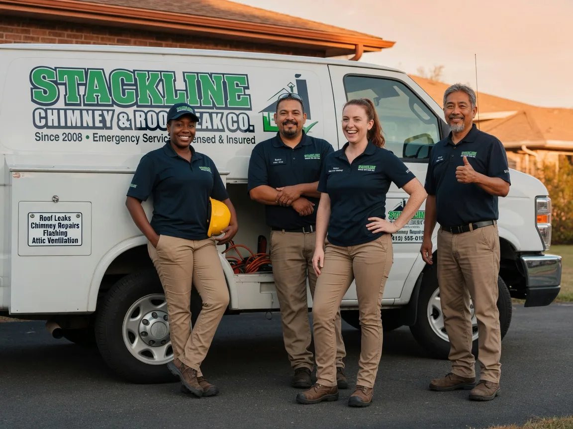 Chimney flashing repair company in Rye, TX